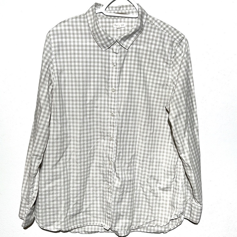 Garnet Hill Organic Cotton Shirt Check